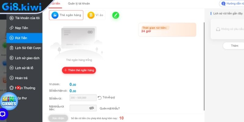 Nạp Và Rút Tiền GI8 3 Lưu ý khi thực hiện giao dịch nạp và rút tiền GI8